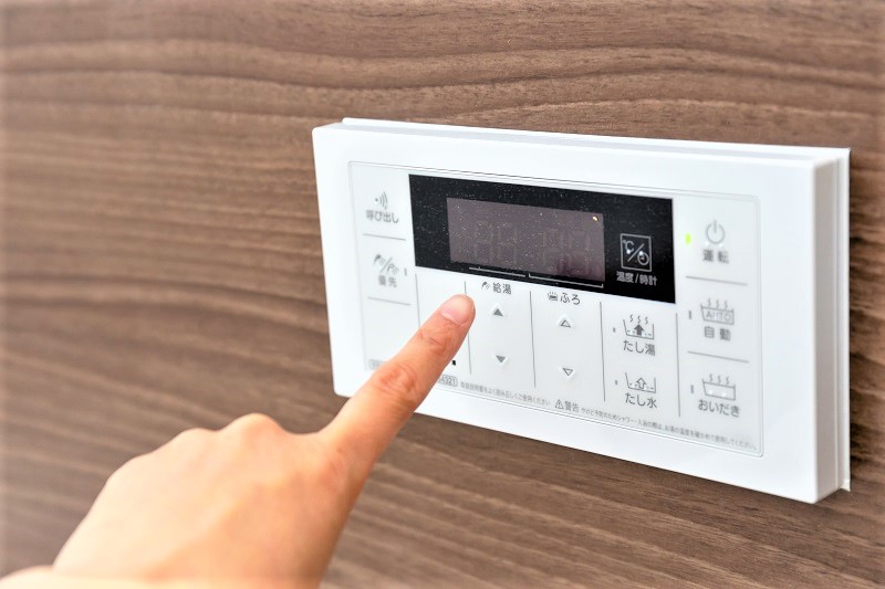 給湯器の電源はオンになっているか